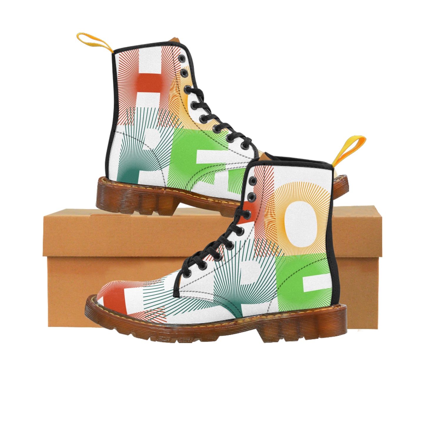 Italian Collection Men's Canvas Boots