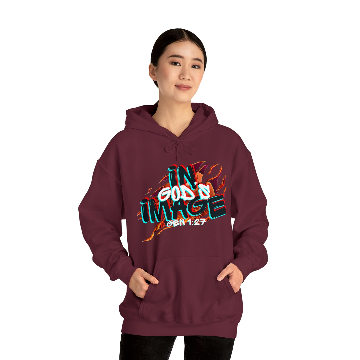 In God's Image Heavy Blend™ Hooded Sweatshirt
