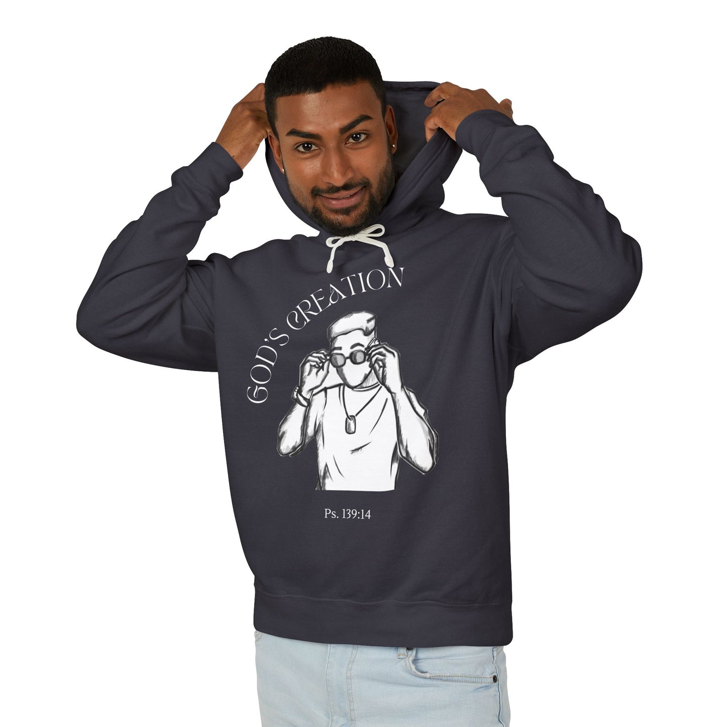 God's Creation without pocket Unisex Lightweight Hooded Sweatshirt