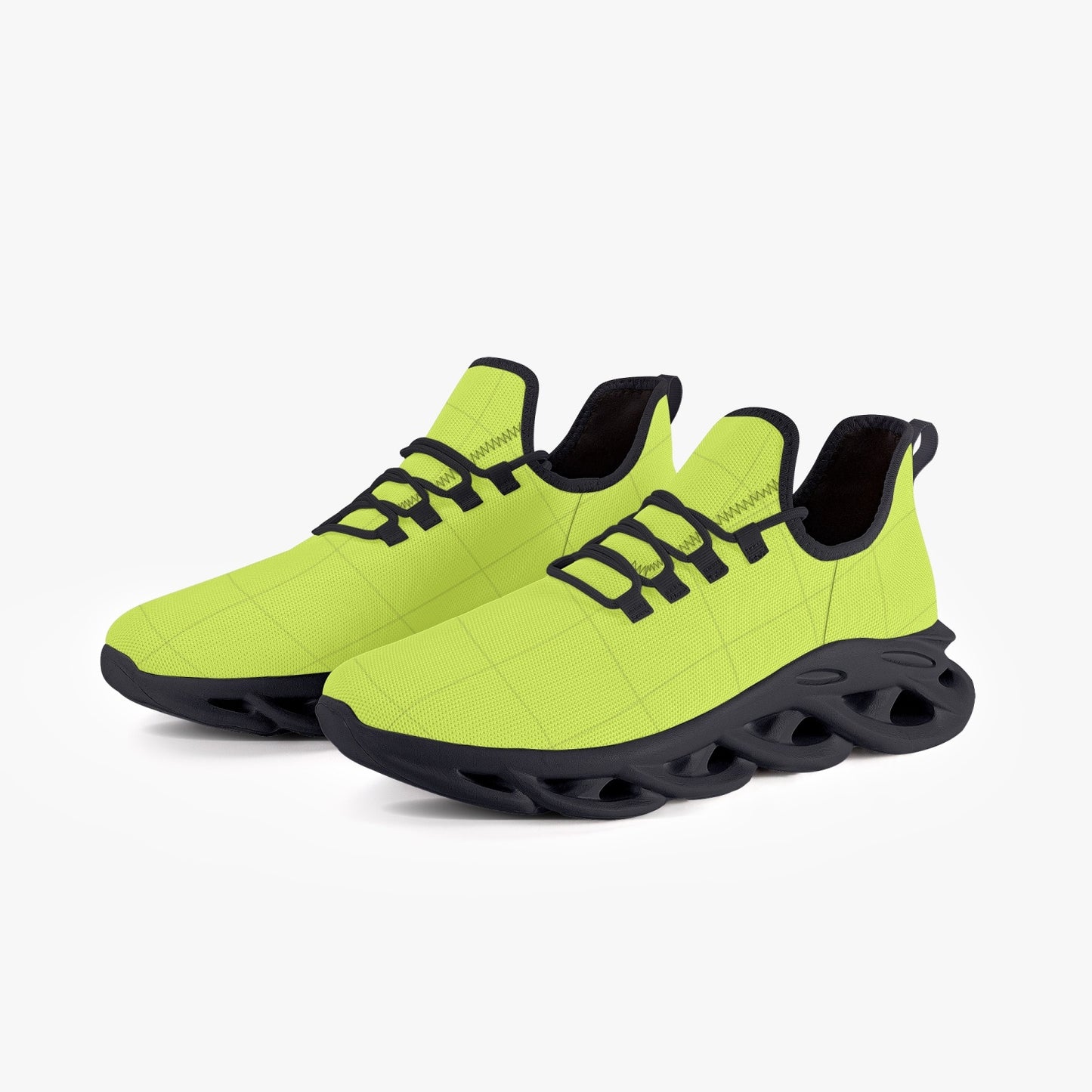 Easy Walkers Bounce Mesh Knit Sneakers - Black