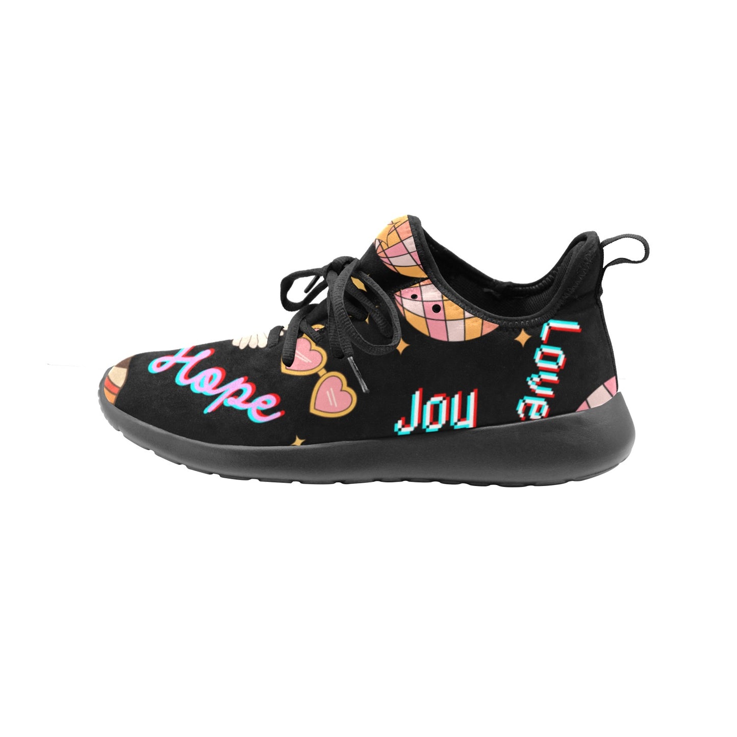Black Pattern Women's Illusions Women's Slip-On Sneakers