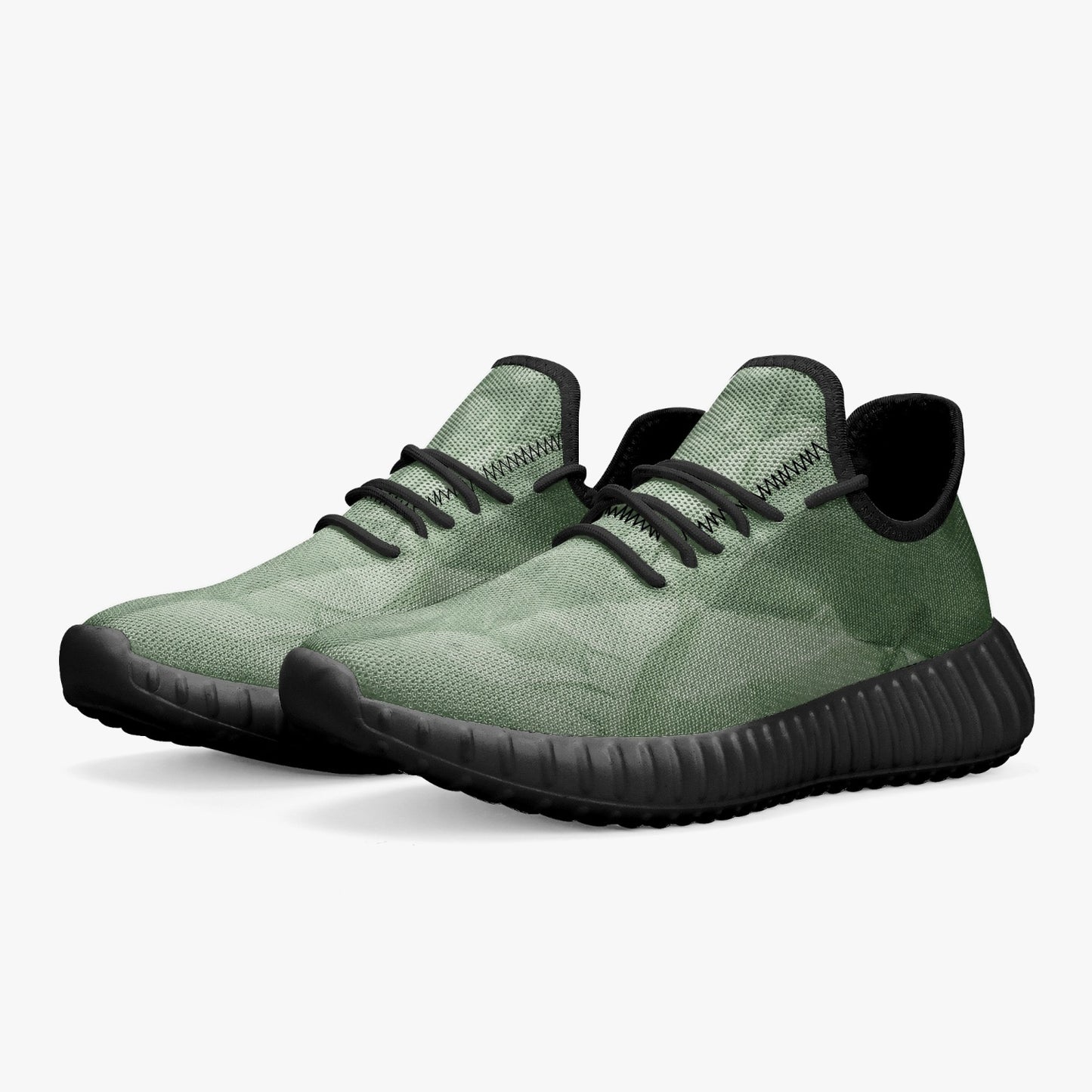 Illusions Mesh Knit Sneakers - White/Black