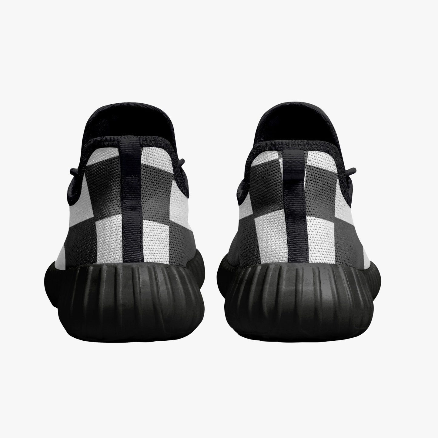 Illusions Mesh Knit Sneakers - White/Black