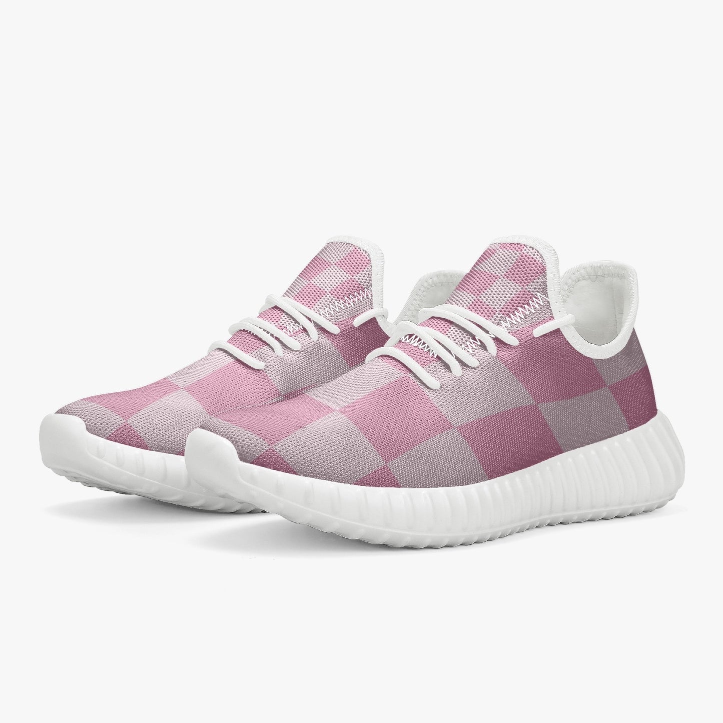 Illusions Mesh Knit Sneakers - White/Black