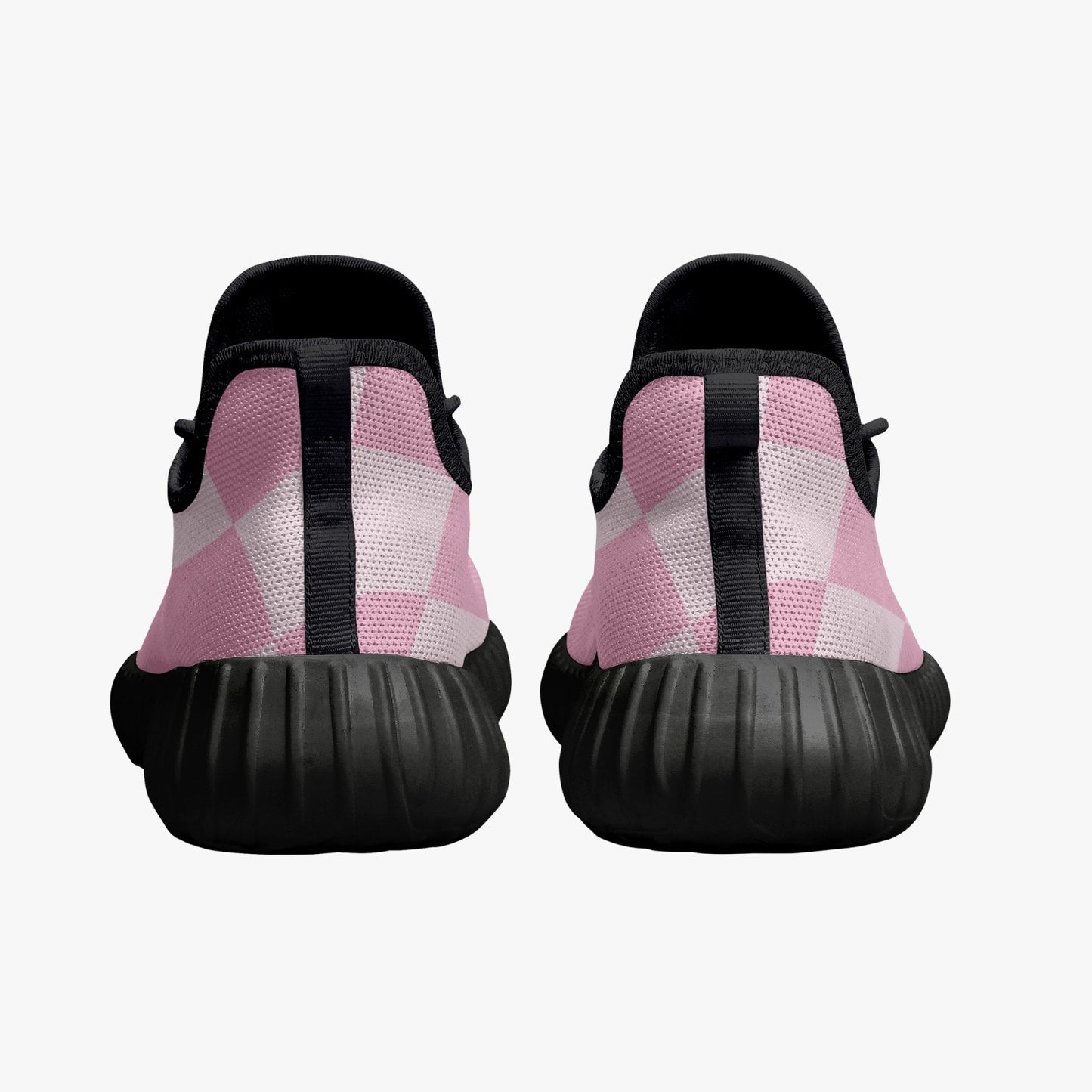 Illusions Mesh Knit Sneakers - White/Black