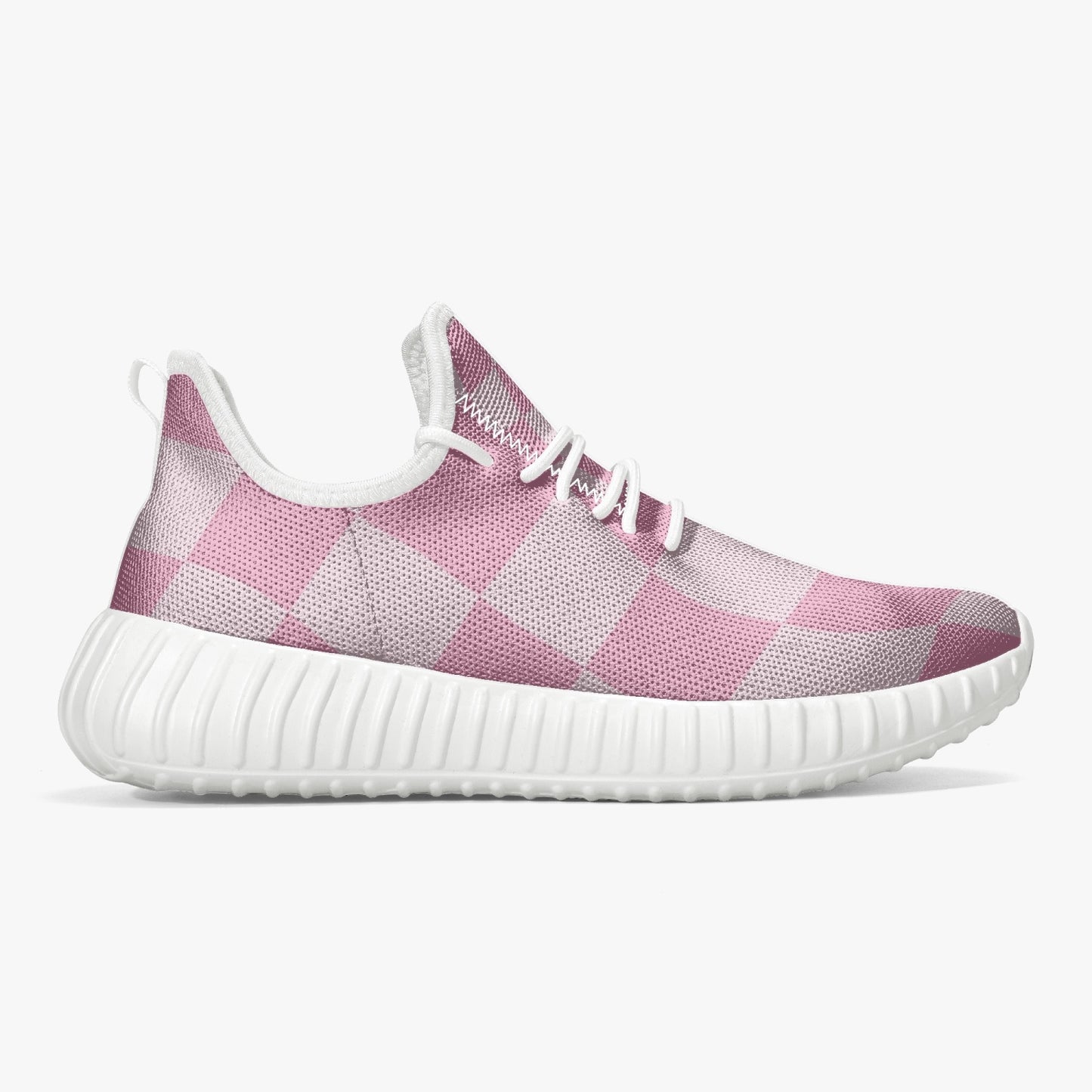 Illusions Mesh Knit Sneakers - White/Black