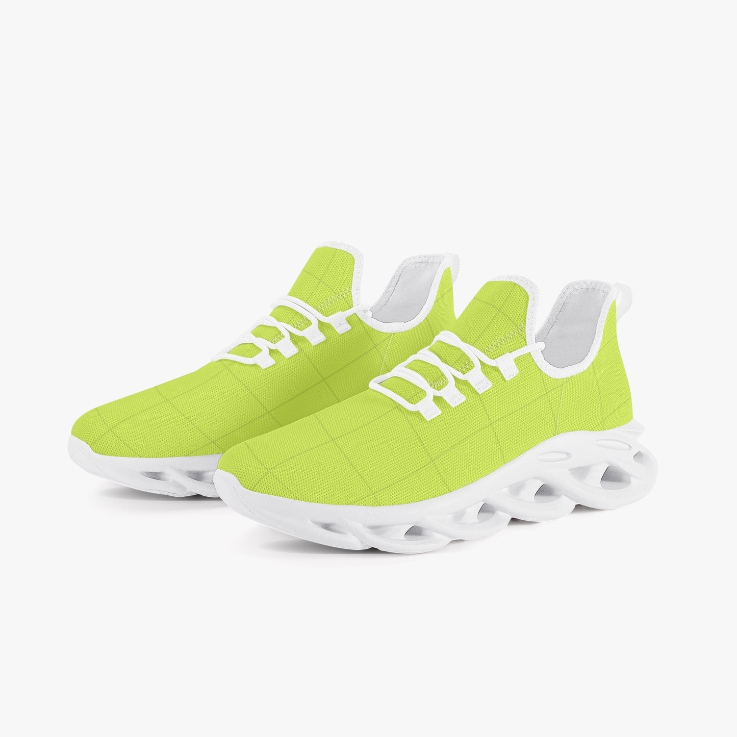 Easy Walkers Bounce Mesh Knit Sneakers - White