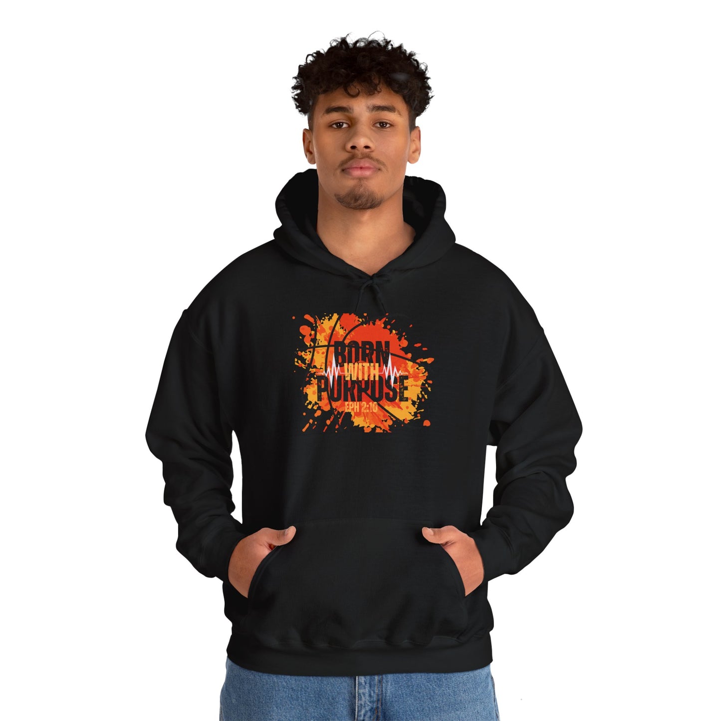 Born With Purpose Heavy Blend™ Hooded Sweatshirt