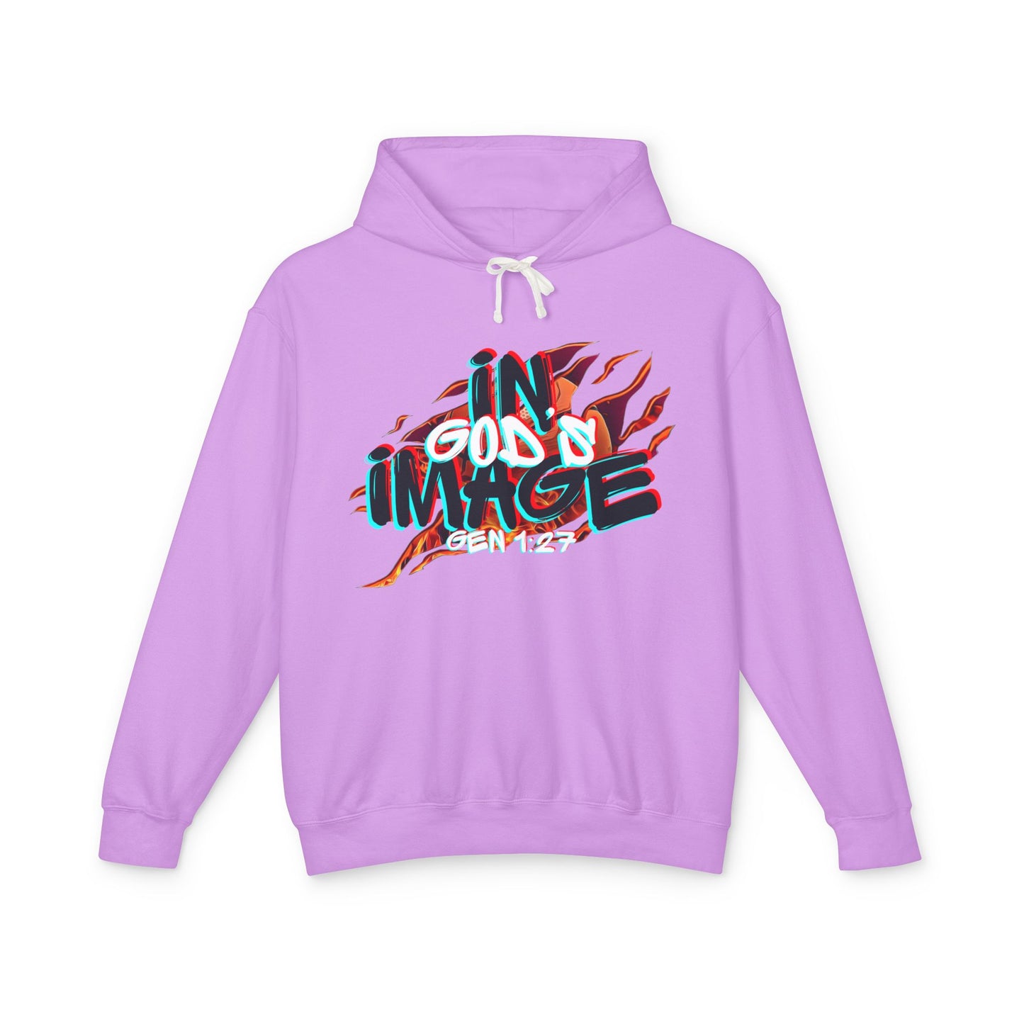 In His Image Unisex Lightweight Hooded Sweatshirt