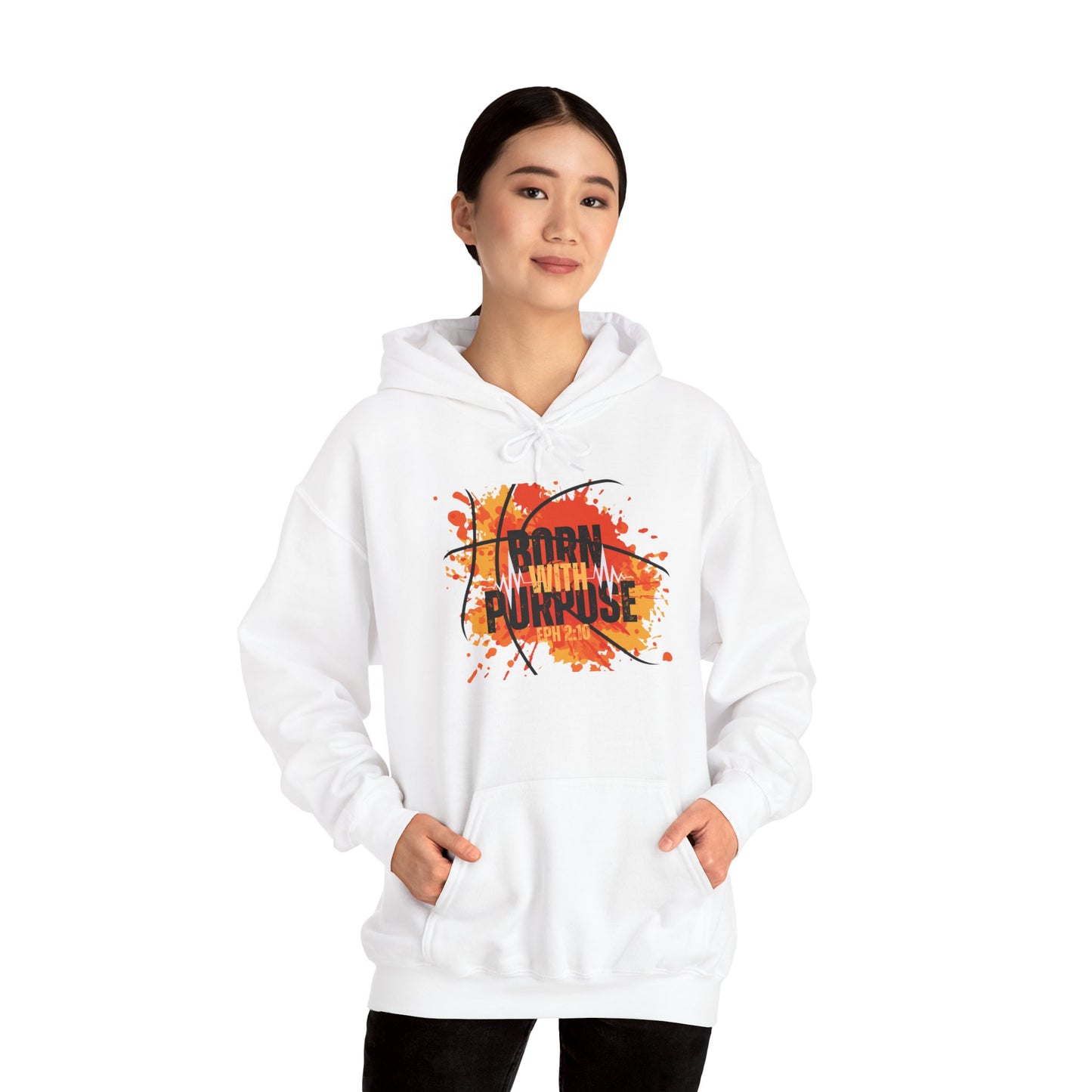 Born With Purpose Heavy Blend™ Hooded Sweatshirt