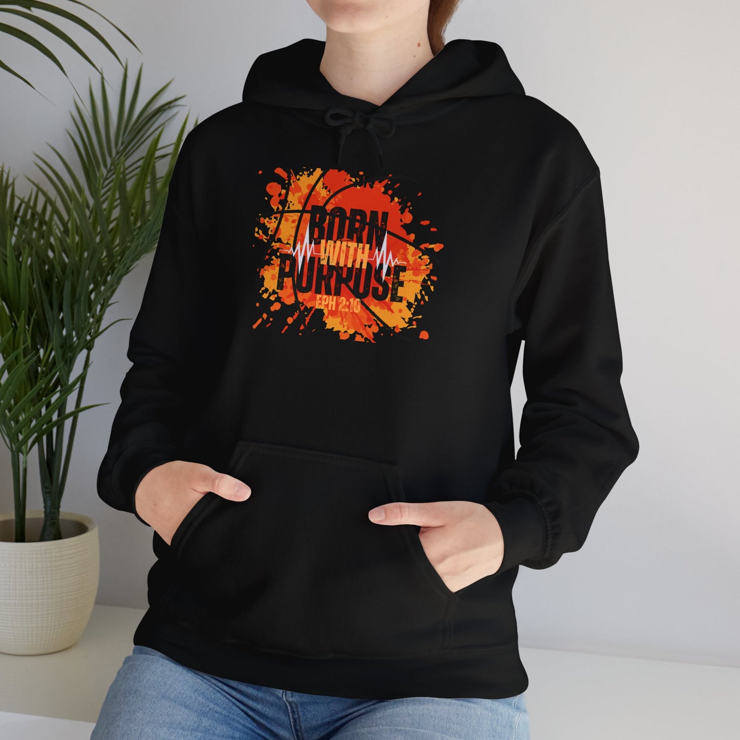 Born With Purpose Heavy Blend™ Hooded Sweatshirt