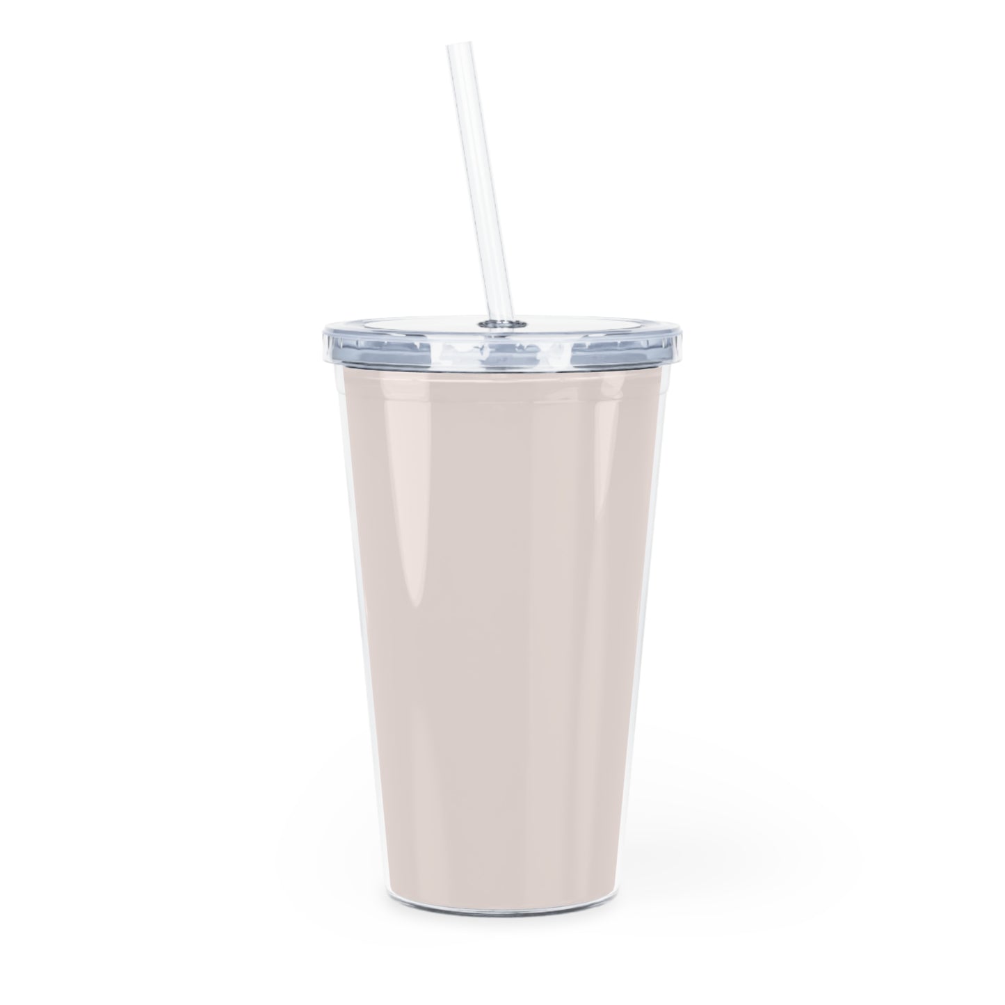 Not Shaken Plastic Tumbler with Straw