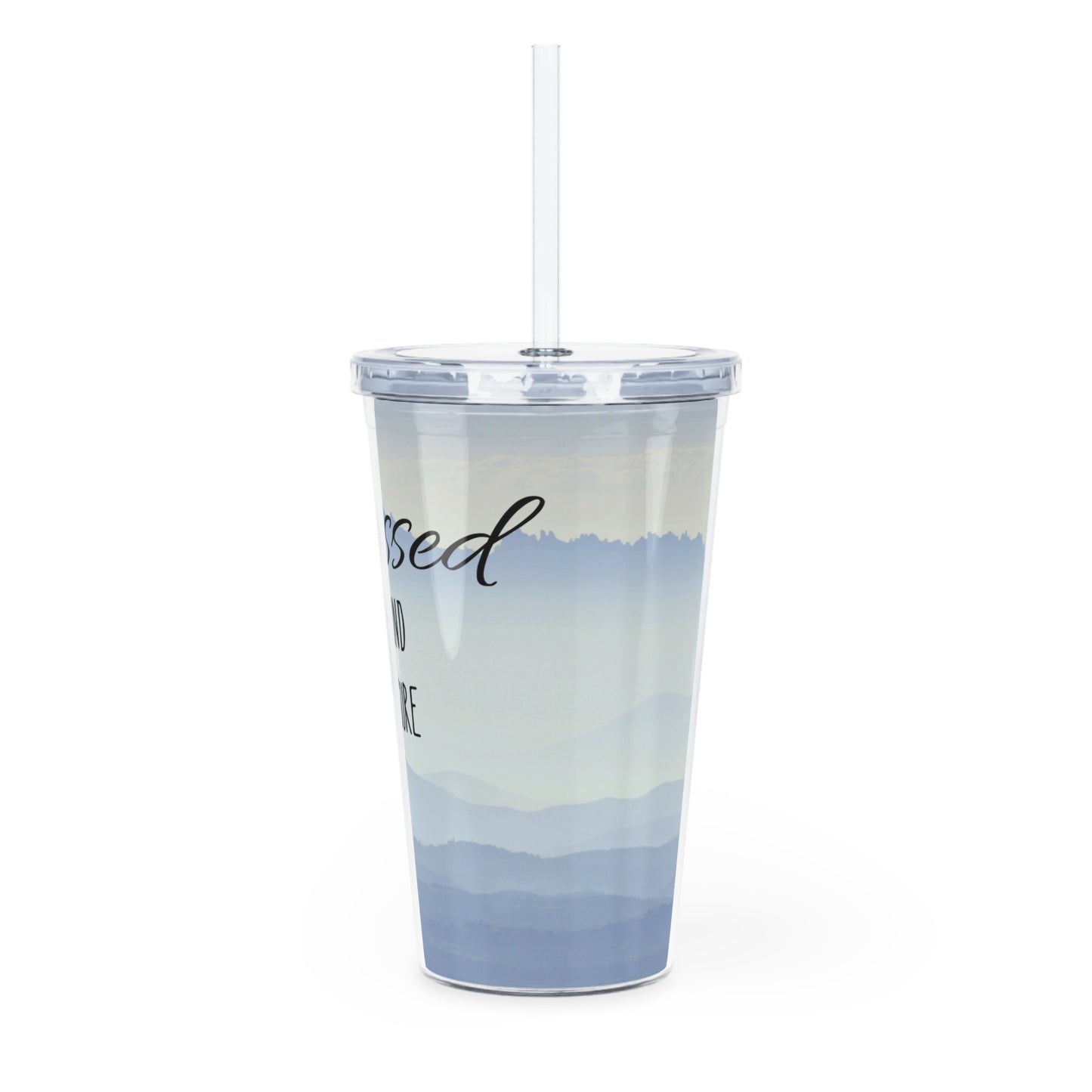 Beyond Measure Plastic Tumbler with Straw
