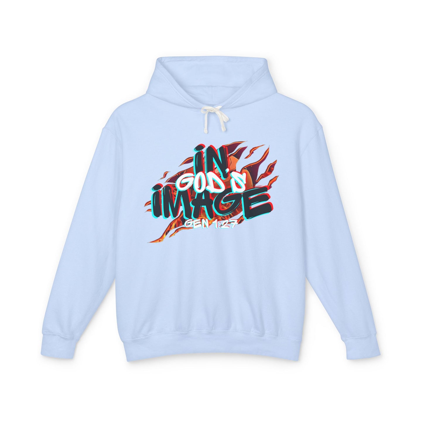 In His Image Unisex Lightweight Hooded Sweatshirt