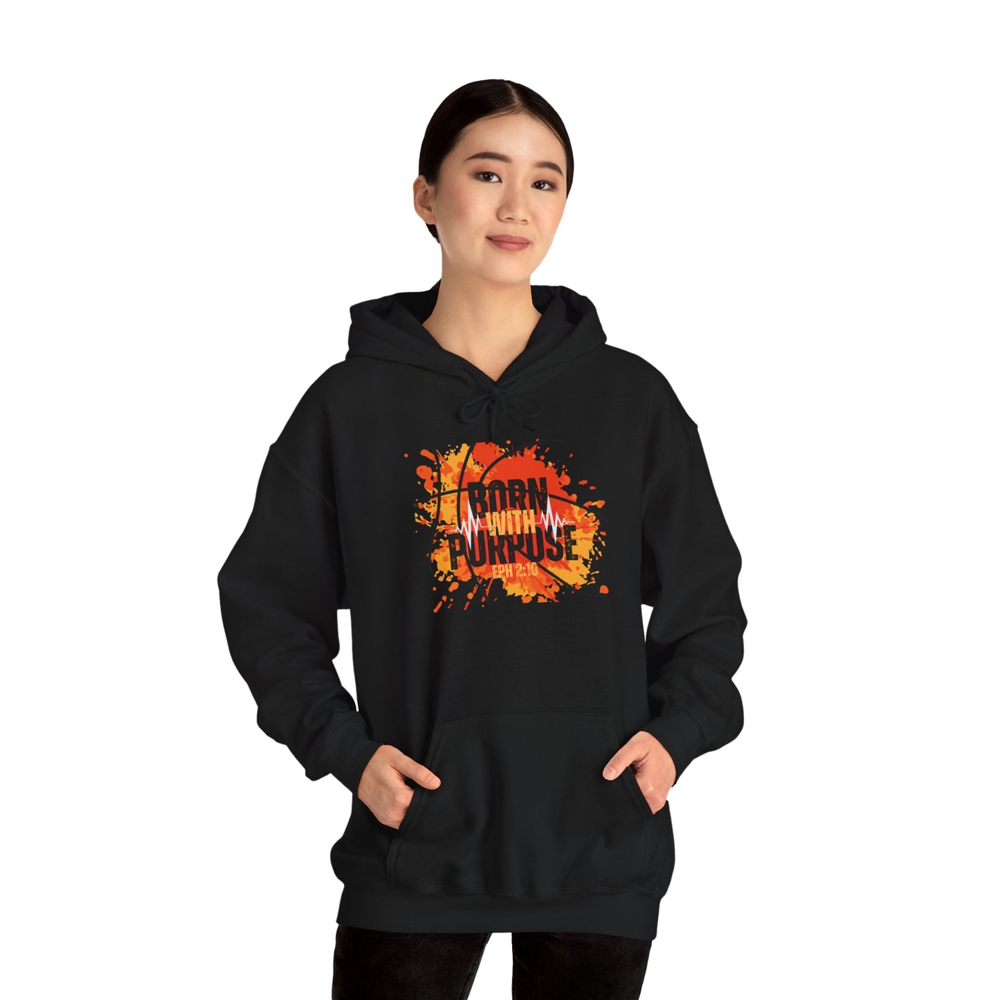 Born With Purpose Heavy Blend™ Hooded Sweatshirt