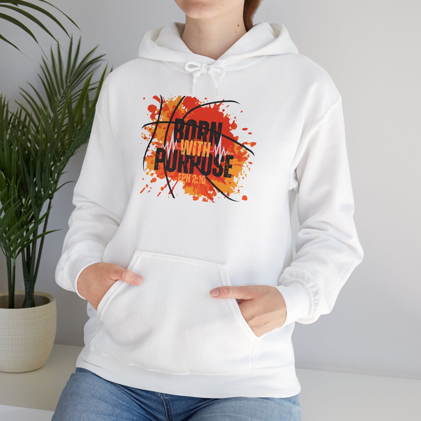 Born With Purpose Heavy Blend™ Hooded Sweatshirt