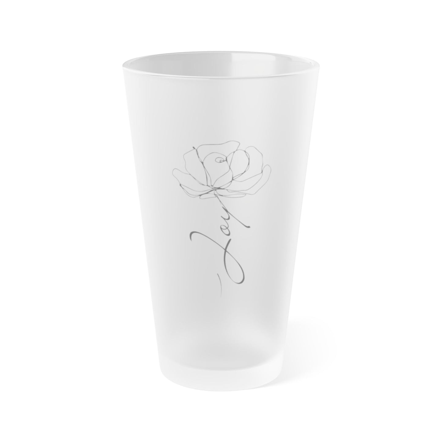 Joy Frosted Pint Glass, 16oz
