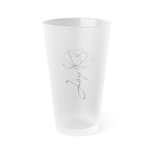 Joy Frosted Pint Glass, 16oz