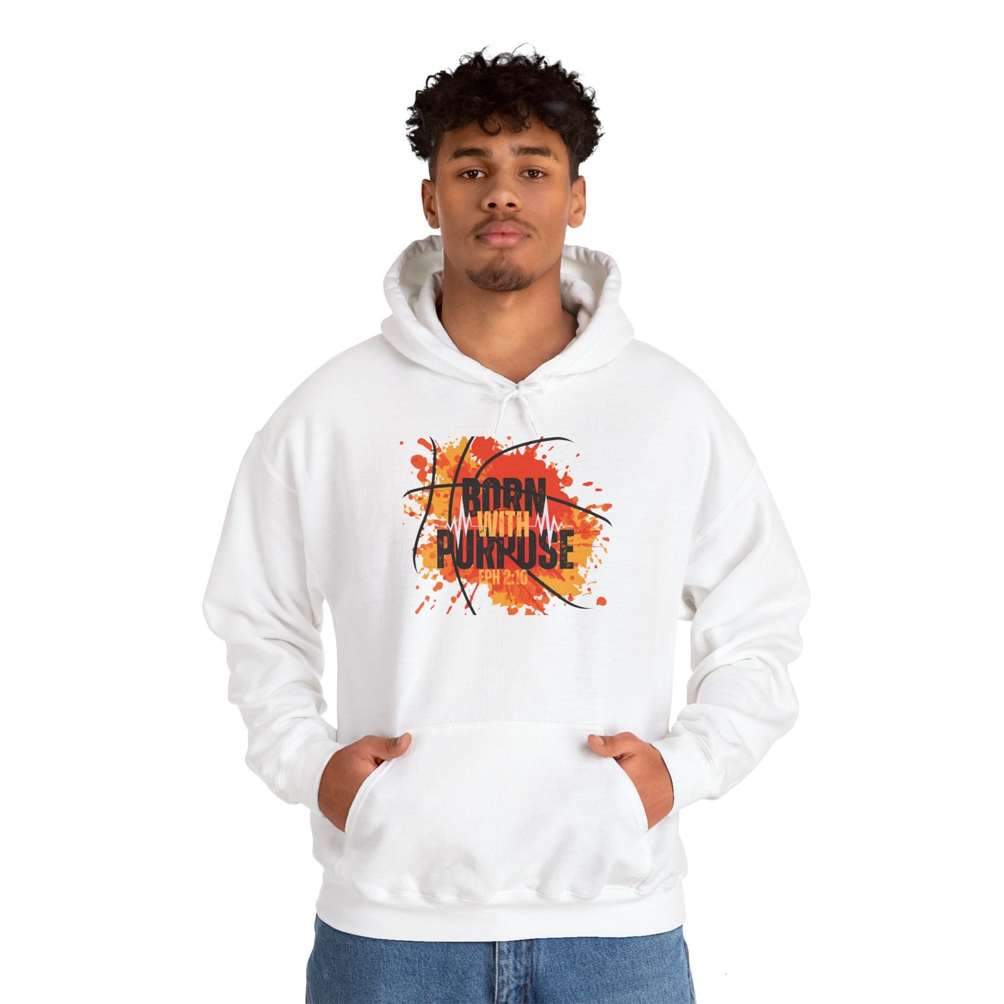 Born With Purpose Heavy Blend™ Hooded Sweatshirt